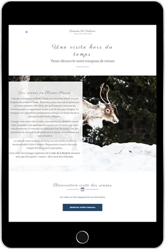 Domaine le coulairon - Web Valley - Site internet