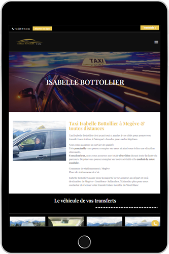 Taxi Bottollier - Web Valley - Site internet